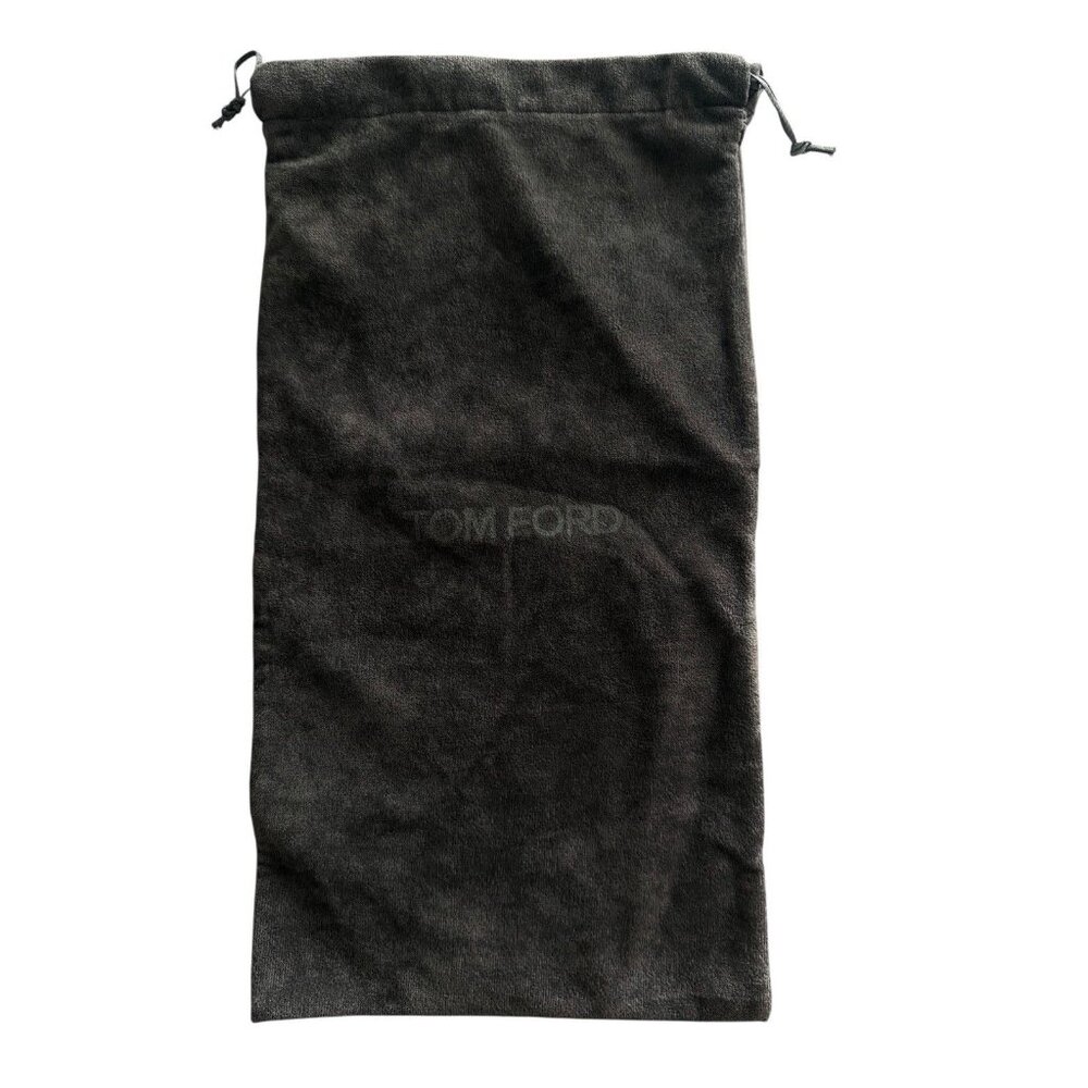 Tom Ford Gray Faux Suede Protective‎ Purse Wallet Bag Shoe Storage Dust Cover